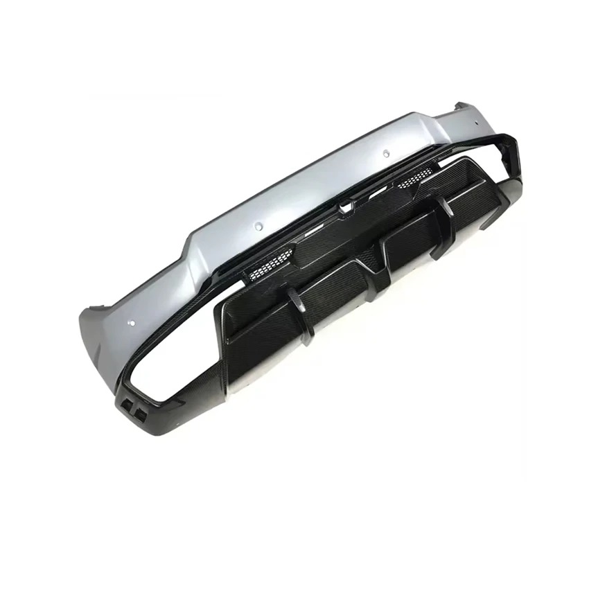 Facelift Car Parts Dry Half Carbon Fiber Rear Bumper For Lambo Huracan Lp580 Lp610 Car Body Kit